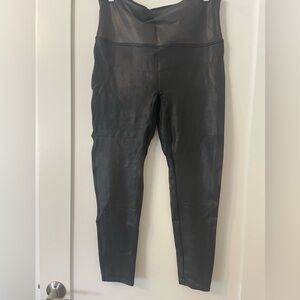 Spanx Black Faux Leather Leggings